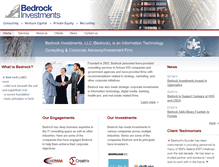 Tablet Screenshot of bedrockinvestments.com